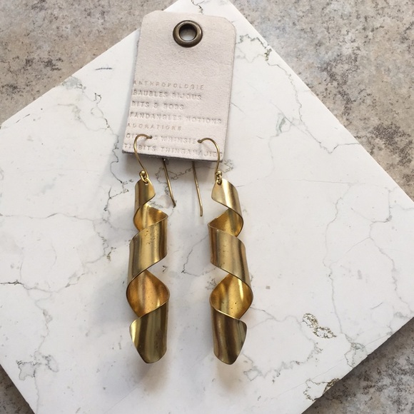 Anthropologie Jewelry - Anthropologie brass earrings